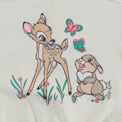  BUZO DE BAMBI CRUDO CON CUELLO REDONDO PARA BEBÉ NIÑA