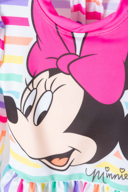 VESTIDO DE BAÑO DE MINNIE MOUSE ESTAMPADO MULTICOLOR PARA NIÑA 2T A 5T