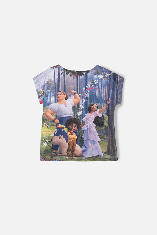 CAMISETA DE ENCANTO MULTICOLOR ESTAMPADA PARA NIÑA 2T A 5T