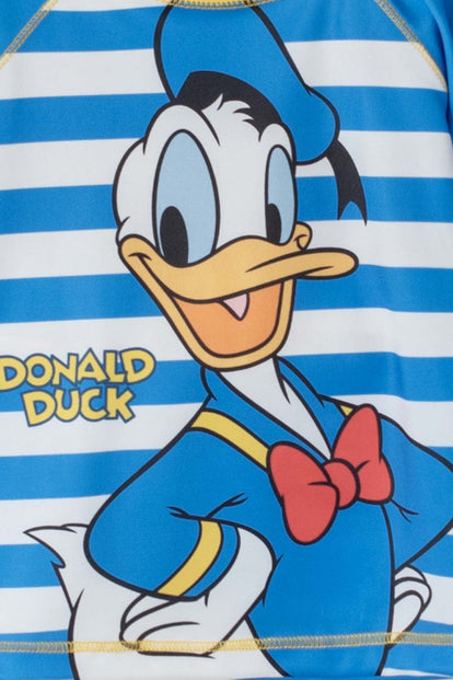 CONJUNTO DE BAÑO DE DONALD ESTAMPADO AZUL PARA BEBÉ NIÑO