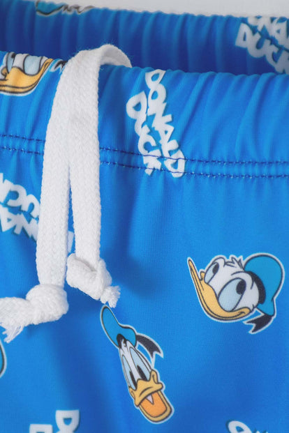 CONJUNTO DE BAÑO DE DONALD ESTAMPADO AZUL PARA BEBÉ NIÑO