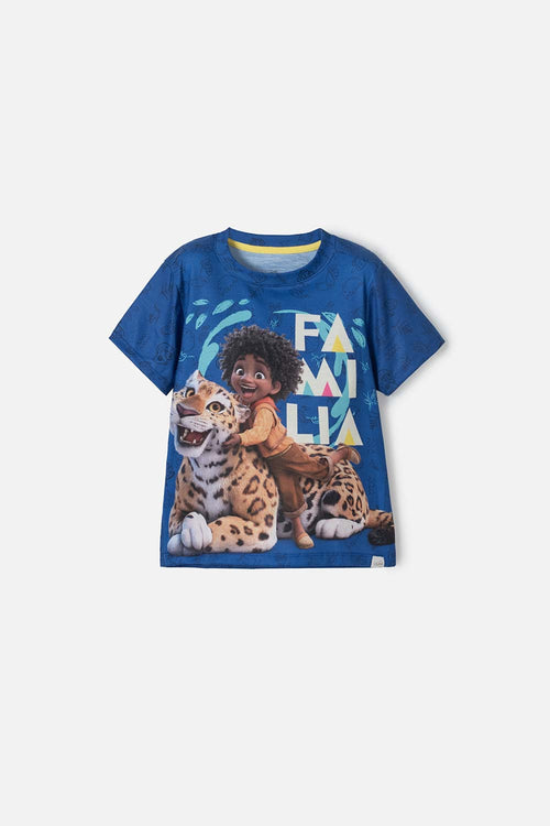 CAMISETA DE ENCANTO DE MANGA CORTA AZUL PARA NIÑO 2T A 5T