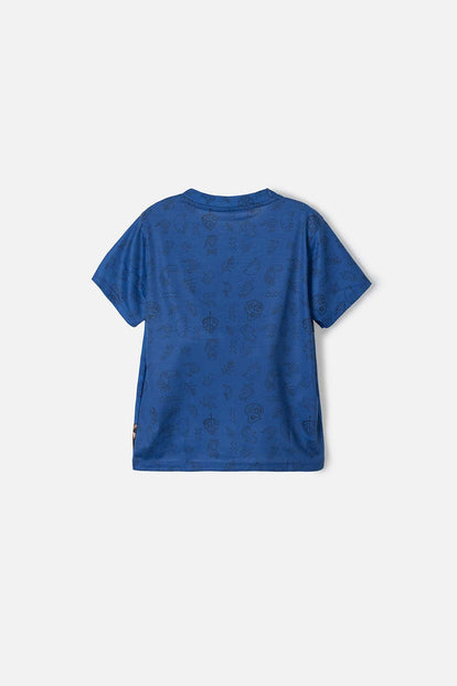 CAMISETA DE ENCANTO DE MANGA CORTA AZUL PARA NIÑO 2T A 5T