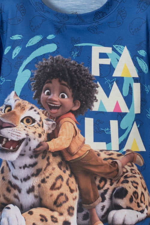 CAMISETA DE ENCANTO DE MANGA CORTA AZUL PARA NIÑO 2T A 5T