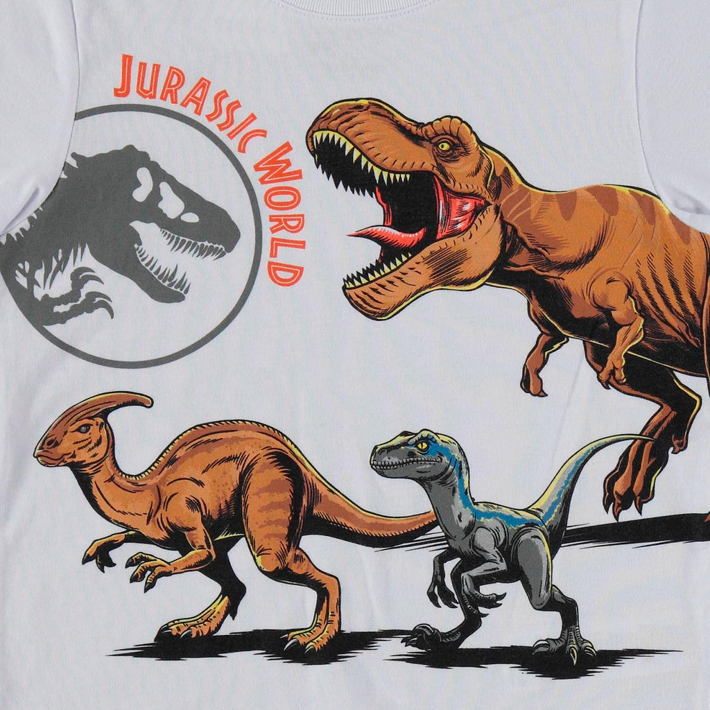 Jurassic World Pigiama Bambino Con T-Rex E Camouflage – Set Manica Corta Ufficiale
