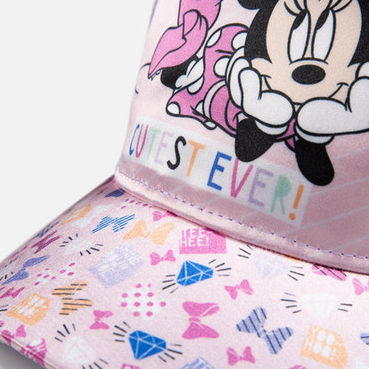 GORRA DE MINNIE MOUSE ROSADA Y LILA PARA NIÑA