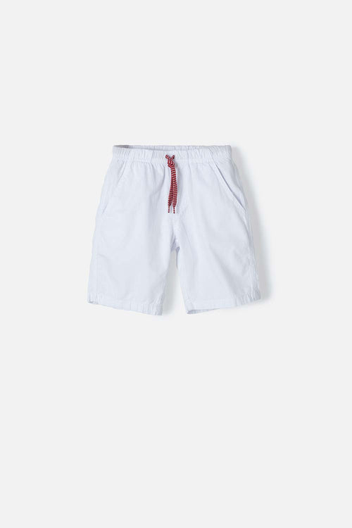 BERMUDA MIC CON CORDÓN BLANCA PARA NIÑO