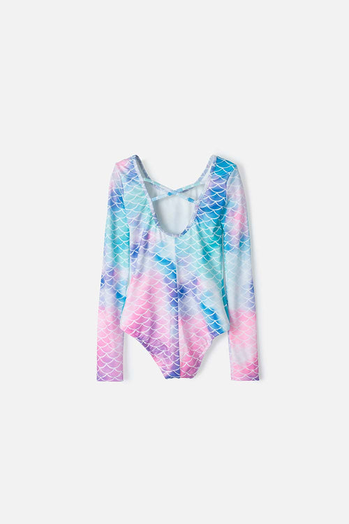VESTIDO DE BAÑO MIC MANGA LARGA MULTICOLOR PARA NIÑA
