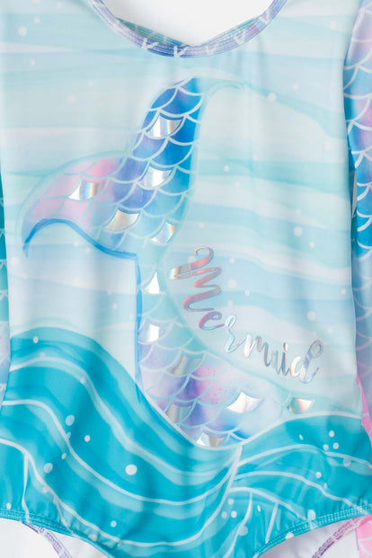 VESTIDO DE BAÑO MIC MANGA LARGA MULTICOLOR PARA NIÑA