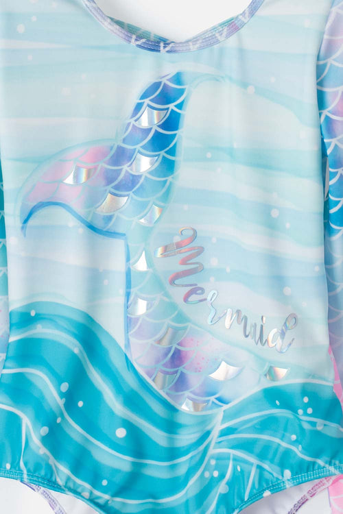 VESTIDO DE BAÑO MIC MANGA LARGA MULTICOLOR PARA NIÑA