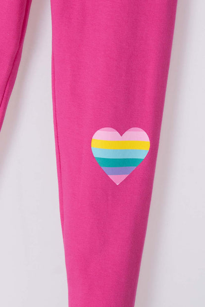 LEGGINGS MIC ESTAMPADO FUCSIA PARA NIÑA