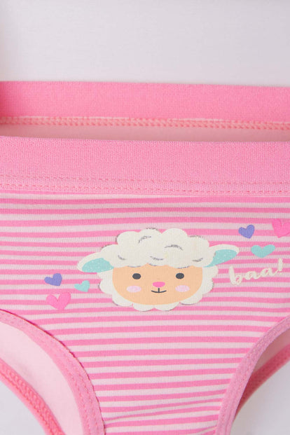 PACK X2 PANTIES LITTLEMIC BLANCO Y ROSADO PARA NIÑA DE 2T A 5T