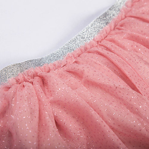 FALDA MIC CON TUTÚ ROSADA PARA NIÑA