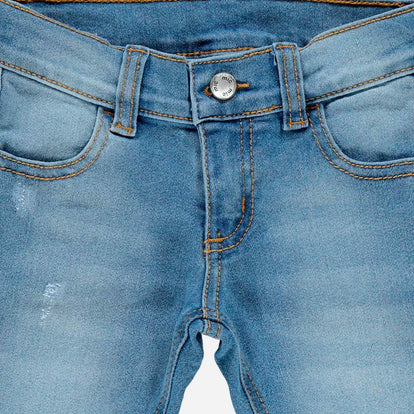 JEAN DE NIÑA, PANTALÓN LARGO, AZUL DE LITTLEMIC.