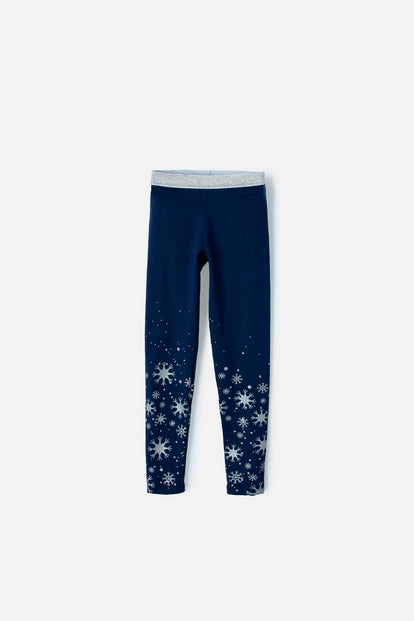 LEGGINS DE MIC CON ELÁSTICO BRILLANTE PARA NIÑA