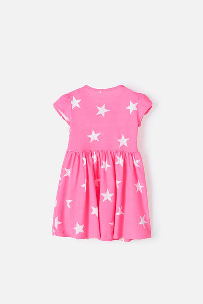 VESTIDO DE MIC CON MANGA CORTA PARA NIÑA