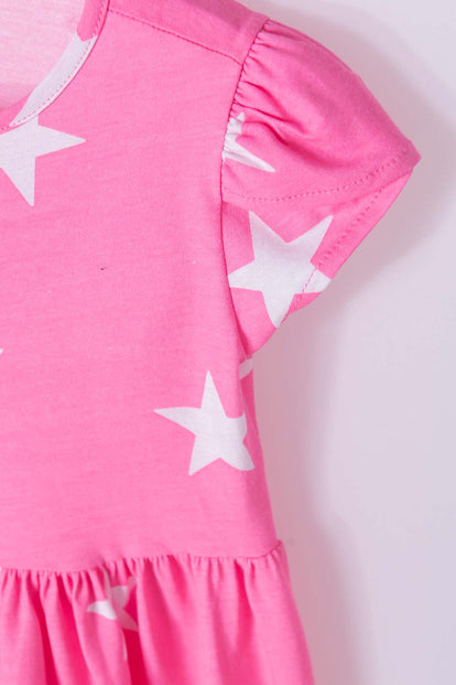 VESTIDO DE MIC CON MANGA CORTA PARA NIÑA