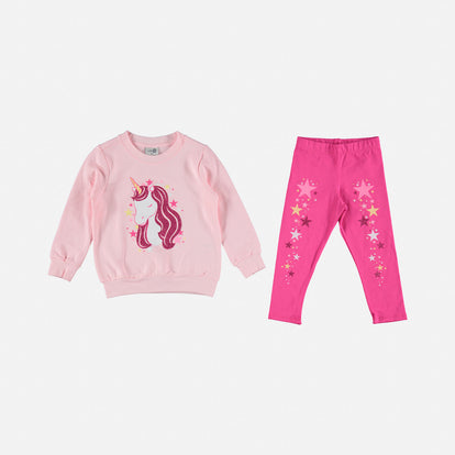 CONJUNTO LITTLEMIC ROSADO PARA NIÑA