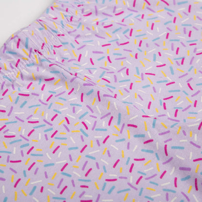 PIJAMA LITTLEMIC CON PANTALÓN LARGO LILA PARA NIÑA 2T A 5T