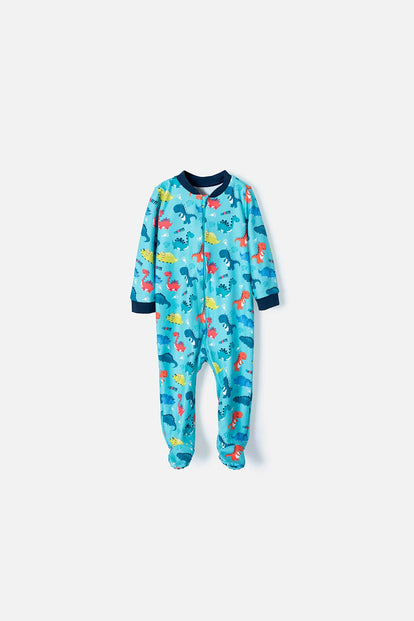 PIJAMA LITTLEMIC MANGA LARGA AZUL OSCURO PARA BEBÉ NIÑO