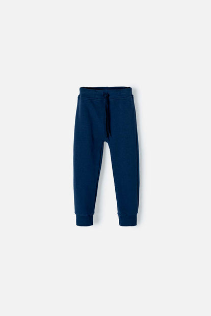 JOGGER DE LITTLEMIC CON CORDÓN AZUL PARA NIÑO 2T A 5T