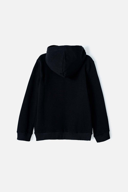 BUZO DE MIC CON CAPUCHA NEGRO PARA NIÑO