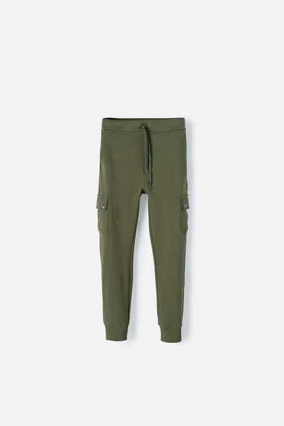 JOGGER DE MIC CON CORDÓN VERDE PARA NIÑO