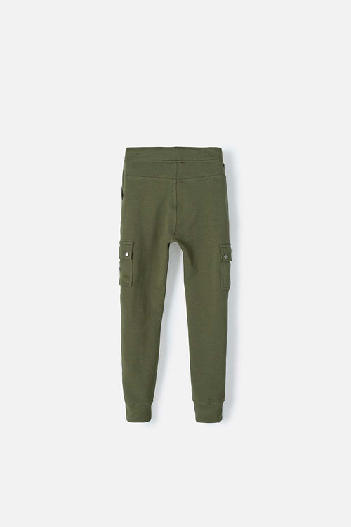 JOGGER DE MIC CON CORDÓN VERDE PARA NIÑO