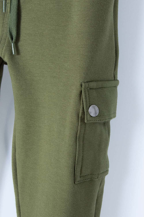 JOGGER DE MIC CON CORDÓN VERDE PARA NIÑO