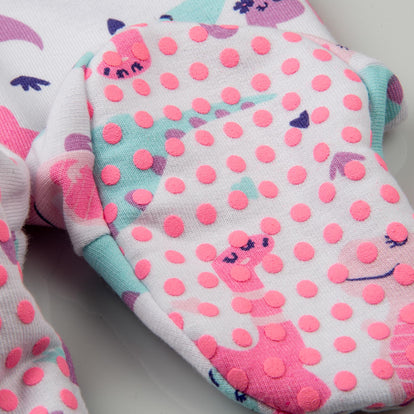 BODY DE LITTLEMIC MANGA LARGA ROSADO Y BLANCA PARA BEBE NIÑA