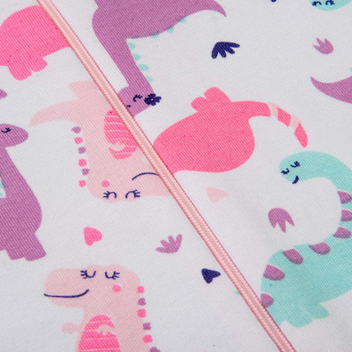 BODY DE LITTLEMIC MANGA LARGA ROSADO Y BLANCA PARA BEBE NIÑA