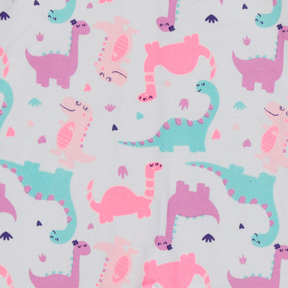 BODY DE LITTLEMIC MANGA LARGA ROSADO Y BLANCA PARA BEBE NIÑA