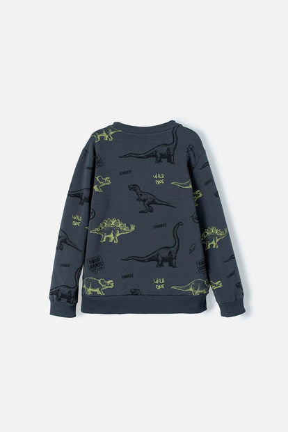  BUZO DE MIC CUELLO REDONDO GRIS PARA NIÑO