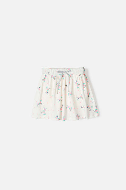 FALDA DE MIC MARFIL PARA NIÑA