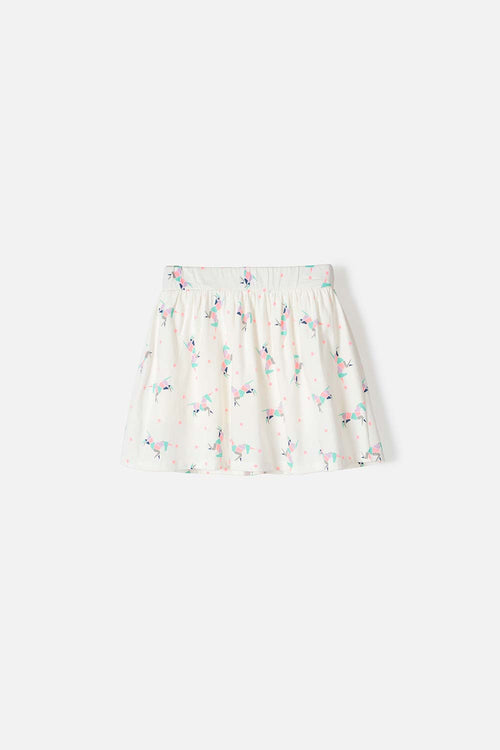 FALDA DE MIC MARFIL PARA NIÑA