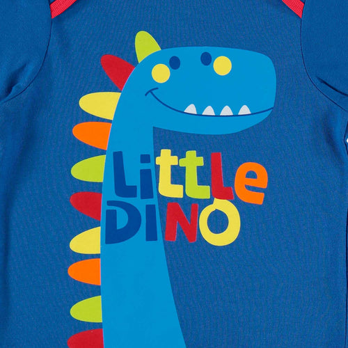 Card slide image -  PIJAMA DE LITTLEMIC CON PANTALÓN LARGO AZUL Y ROJO PARA BEBE NIÑO