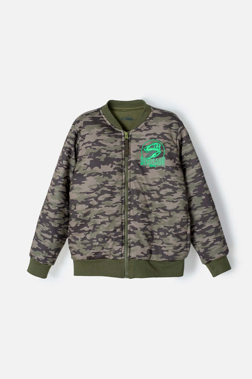 CHAQUETA DE MIC DE NIÑO CERRADA VERDE PARA NIÑO