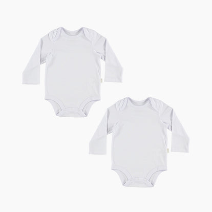 PACK X2 BODYS DE LITTLEMIC MANGA LARGA BLANCO UNISEX