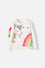 BUZO DE MIC ESTAMPADO BLANCO PARA NIÑA