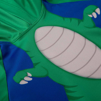 CONJUNTO DE BAÑO PARA NIÑO, MANGA LARGA AZUL/VERDE DE LITTLEMIC