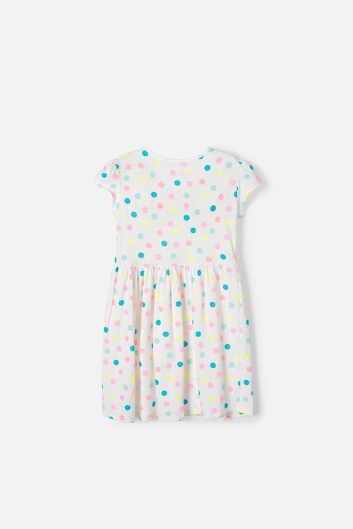 VESTIDO MIC MANGA CORTA MULTICOLOR PARA NIÑA