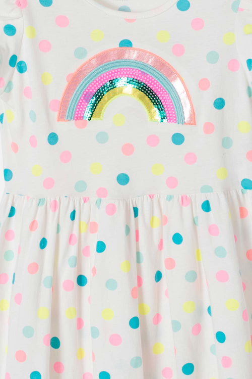 VESTIDO MIC MANGA CORTA MULTICOLOR PARA NIÑA