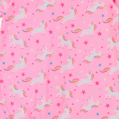  PIJAMA DE LITTLEMIC DE MANGA LARGA ROSADO PARA BEBE NIÑA