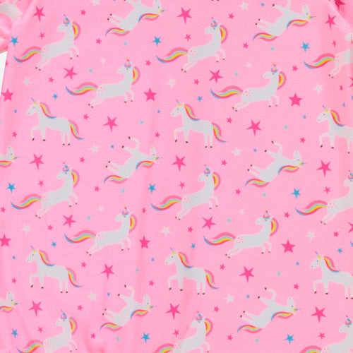 PIJAMA DE LITTLEMIC DE MANGA LARGA ROSADO PARA BEBE NIÑA