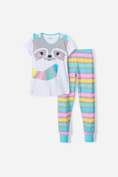  PIJAMA DE MIC CON PANTALÓN LARGO MULTICOLOR PARA NIÑA
