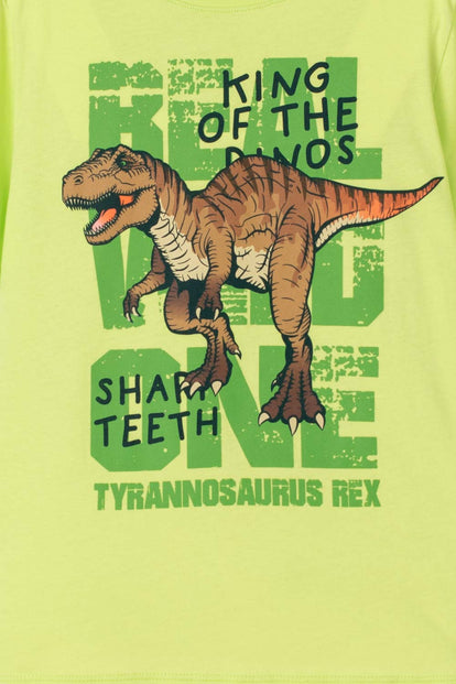  CAMISETA DE MIC MANGA CORTA VERDE PARA NIÑO