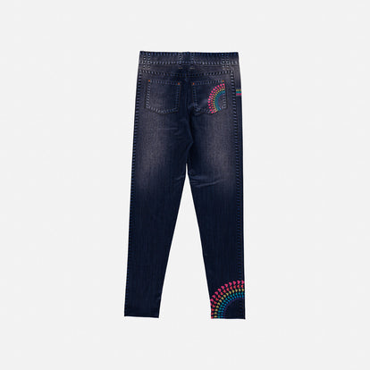 LEGGINS MIC ESTAMPADO NEGRO PARA NIÑA