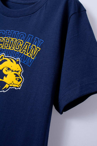 CAMISETA DE MIC MANGA CORTA AZUL PARA NIÑO