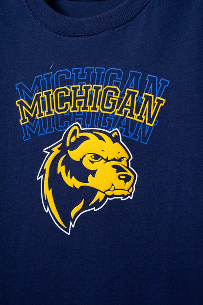 CAMISETA DE MIC MANGA CORTA AZUL PARA NIÑO