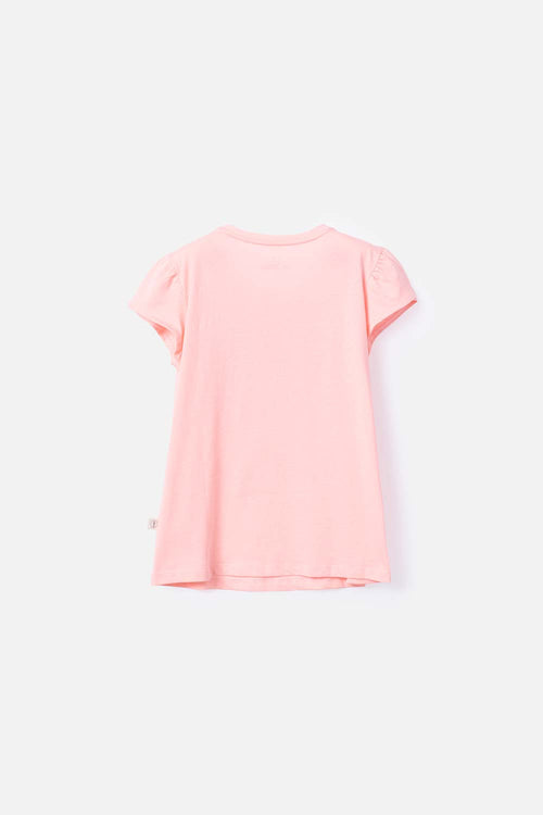 CAMISETA DE MIC MANGA CORTA MANDARINA PARA NIÑA